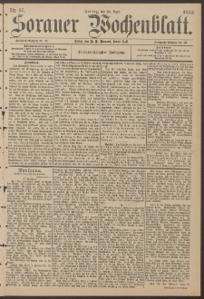 Sorauer Wochenblatt, Nr. 97. (26. April 1895)