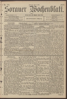 Sorauer Wochenblatt, Nr. 103. (3. Mai 1895)