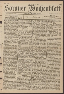 Sorauer Wochenblatt, Nr. 70. (22. März 1896)