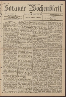Sorauer Wochenblatt, Nr. 110. (11. Mai 1895)