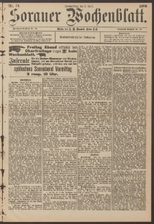 Sorauer Wochenblatt, Nr. 79. (2. April 1896)
