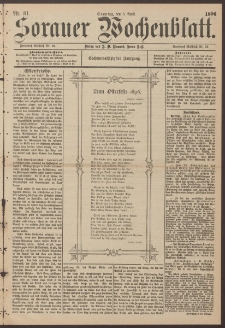 Sorauer Wochenblatt, Nr. 81. (5. April 1896)