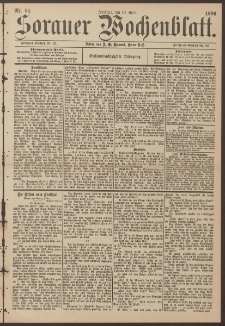 Sorauer Wochenblatt, Nr. 84. (10. April 1896)