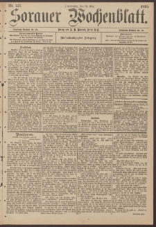 Sorauer Wochenblatt, Nr. 125. (30. Mai 1895)
