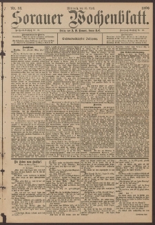 Sorauer Wochenblatt, Nr. 88. (15. April 1896)