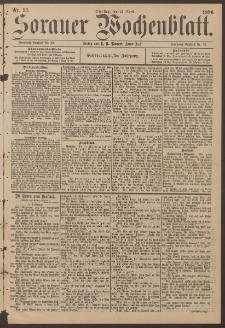 Sorauer Wochenblatt, Nr. 93. (21. April 1896)
