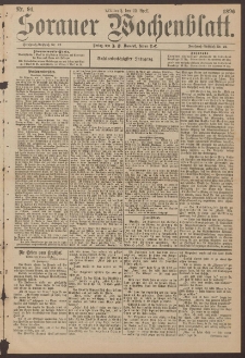 Sorauer Wochenblatt, No. 94. (22. April 1896)