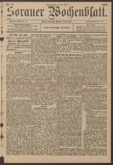 Sorauer Wochenblatt, No. 95. (23. April 1896)