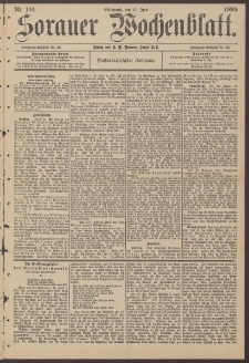 Sorauer Wochenblatt, Nr. 140. (19. Juni 1895)