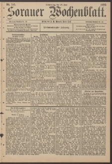 Sorauer Wochenblatt, Nr. 141. (20. Juni 1895)