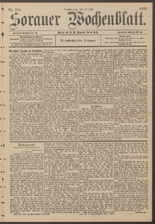 Sorauer Wochenblatt, Nr. 165. (18. Juli 1895)