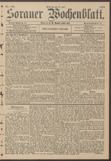 Sorauer Wochenblatt, Nr. 169. (23. Juli 1895)