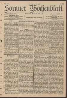 Sorauer Wochenblatt, Nr. 172. (26. Juli 1895)