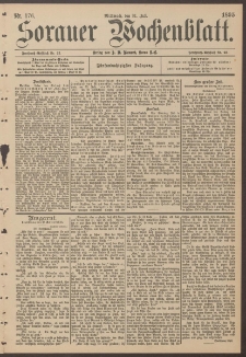 Sorauer Wochenblatt, Nr. 176. (31. Juli 1895)
