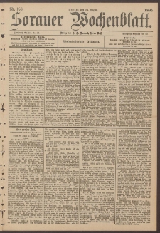Sorauer Wochenblatt, Nr. 196. (23. August 1895)