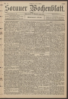 Sorauer Wochenblatt, Nr. 4. (6. Januar 1897)
