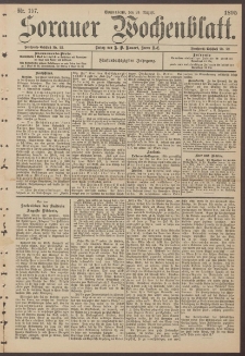 Sorauer Wochenblatt, Nr. 197 (24. August 1895)