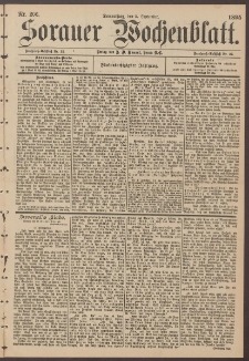 Sorauer Wochenblatt, Nr. 206. (5. September 1895)