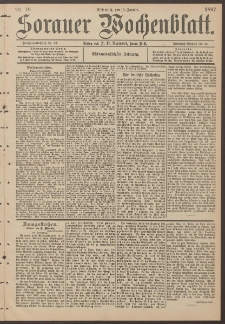 Sorauer Wochenblatt, Nr. 10. (13. Januar 1897)
