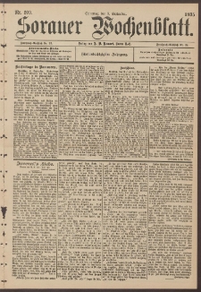 Sorauer Wochenblatt, Nr. 209. (8. September 1895)