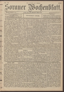 Sorauer Wochenblatt, Nr. 13. (16. Januar 1897)