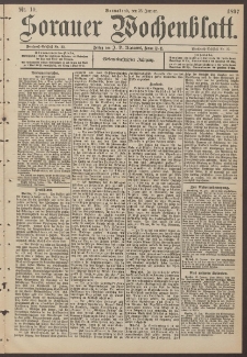 Sorauer Wochenblatt, Nr. 19. (23. Januar 1897)