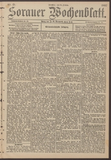Sorauer Wochenblatt, Nr. 21. (26. Januar 1897)