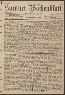 Sorauer Wochenblatt, Nr. 237. (11. Oktober 1895)