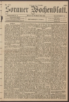 Sorauer Wochenblatt, Nr. 258. (5. November 1895)