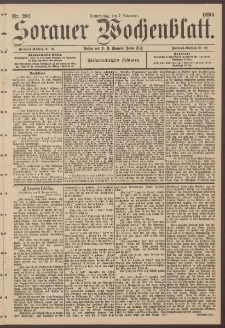 Sorauer Wochenblatt, Nr. 260. (7. November 1895)