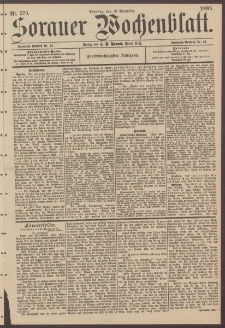 Sorauer Wochenblatt, Nr. 270. (19. November 1895)