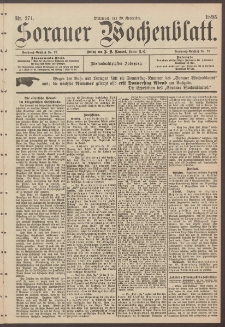 Sorauer Wochenblatt, Nr. 271. (20. November 1895)