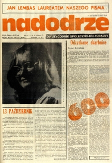 Nadodrze: dwutygodnik społeczno-kulturalny, nr 21 (20 X - 2 XI 1985 R.)