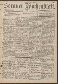 Sorauer Wochenblatt, Nr. 47. (25. Februar 1897)