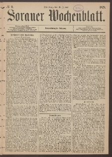 Sorauer Wochenblatt, No. 9. (21. Januar 1879)