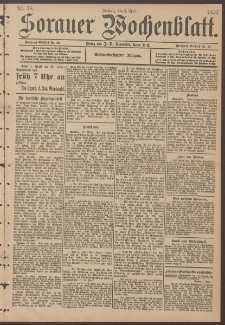 Sorauer Wochenblatt, Nr. 78. (2. April 1897)