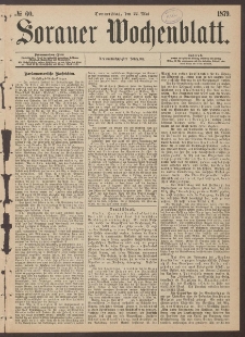 Sorauer Wochenblatt, No. 60. (22. Mai 1879)