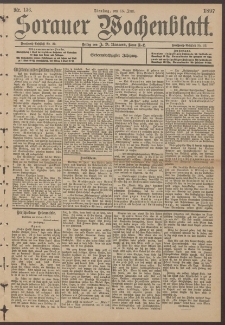 Sorauer Wochenblatt, Nr. 136. (15. Juni 1897)