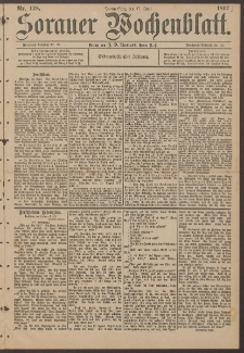 Sorauer Wochenblatt, Nr. 138. (17. Juni 1897)