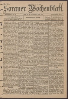 Sorauer Wochenblatt, Nr. 158. (10. Juli 1897)