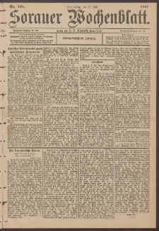 Sorauer Wochenblatt, Nr. 168. (22. Juli 1897)