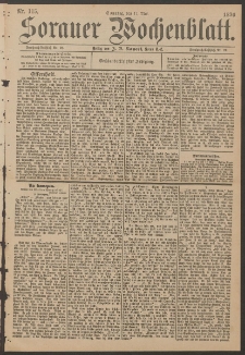 Sorauer Wochenblatt, No. 115. (17. Mai 1896)
