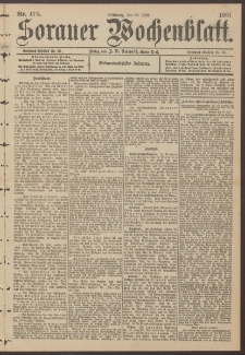 Sorauer Wochenblatt, Nr. 173. (28. Juli 1897)