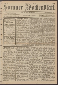 Sorauer Wochenblatt, Nr. 177. (1. August 1897)