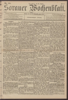 Sorauer Wochenblatt, Nr. 194. (21. August 1897)