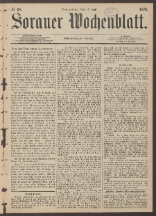 Sorauer Wochenblatt, No. 68. (12. Juni 1879)