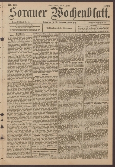 Sorauer Wochenblatt, No. 130. (6. Juni 1896)
