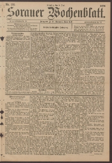 Sorauer Wochenblatt, No. 132. (9. Juni 1896)