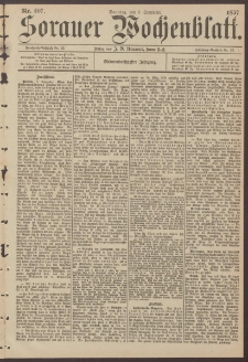Sorauer Wochenblatt, Nr. 207. (5. September 1897)