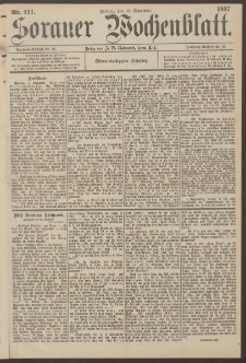 Sorauer Wochenblatt, Nr. 211. (10. September 1897)